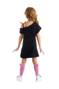 MSHB&G Unicorn Rock Girls' Black Summer Penye Dress - Image 2