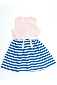 MSHB&G Floral Striped Girls' Pink Summer Dress - Image 5