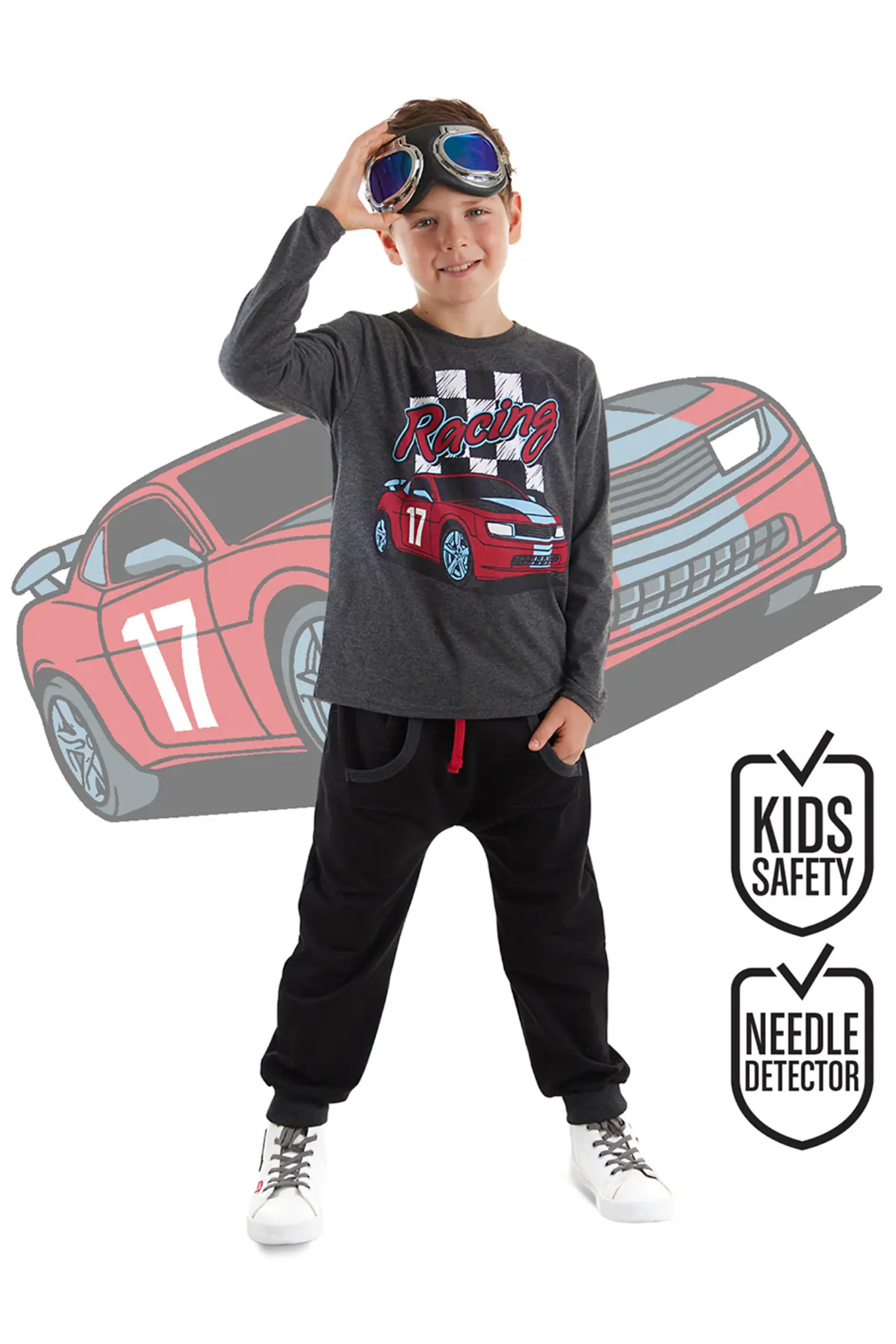 MSHB&G Racing Boys' T-Shirt Sweatpants Set