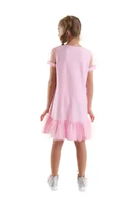 MSHB&G Starry Unicorn Girl's Pink Tulle Frilly Summer Dress - Image 2