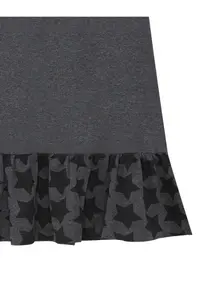 MSHB&G Starry Unicorn Ruffled Girl's Summer Gray Dress - Image 6