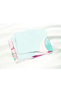 Erays Home Mermaid Girl's Pattern Printed Beach Towel Girl's Beach Bath Towel - Image 4