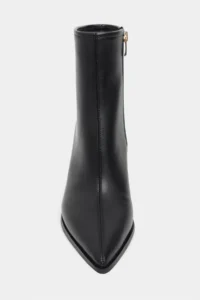 Nisantasi Shoes Marma Black MATTE Zipper Detailed Pointed toe Women Heels Boots - Image 4