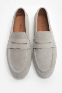 Nisantasi Shoes Aspire BEIGE GENUINE SUEDE Flat Sole Women Flats - Image 10