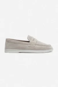 Nisantasi Shoes Aspire BEIGE GENUINE SUEDE Flat Sole Women Flats - Image 8