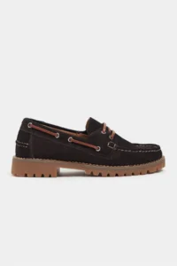 Nisantasi Shoes Janga BROWN GENUINE SUEDE Thick Taban lace Detailed Women Shoes - Image 2