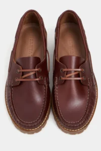Nisantasi Shoes Janga Tan MATTE Leather Thick Taban lace Detailed Women Shoes - Image 3
