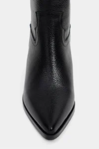 Nisantasi Shoes SYDLEY Black GENUINE Leather Pointed toe Women Heels Dallas Boots - Image 10