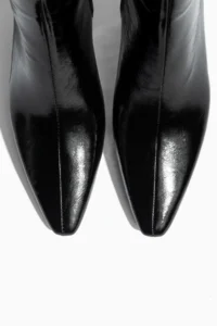 camaiore Black Patent Special Design Heels Women Boots - Image 3