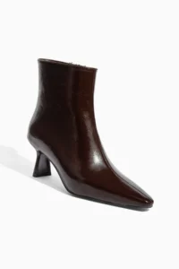 camaiore Brown Patent Heels Women Boots
