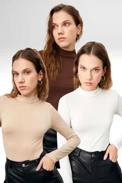 Bipantolon Women Bitter Coffee Cream WHITE 3 Sets Blouse