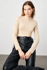 Bipantolon Women Cream NAVY BLUE Bitter Coffee 3 Sets Blouse - Image 3