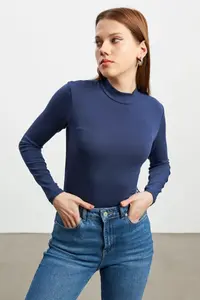 Bipantolon Women Cream NAVY BLUE Black 3 Sets Blouse - Image 5