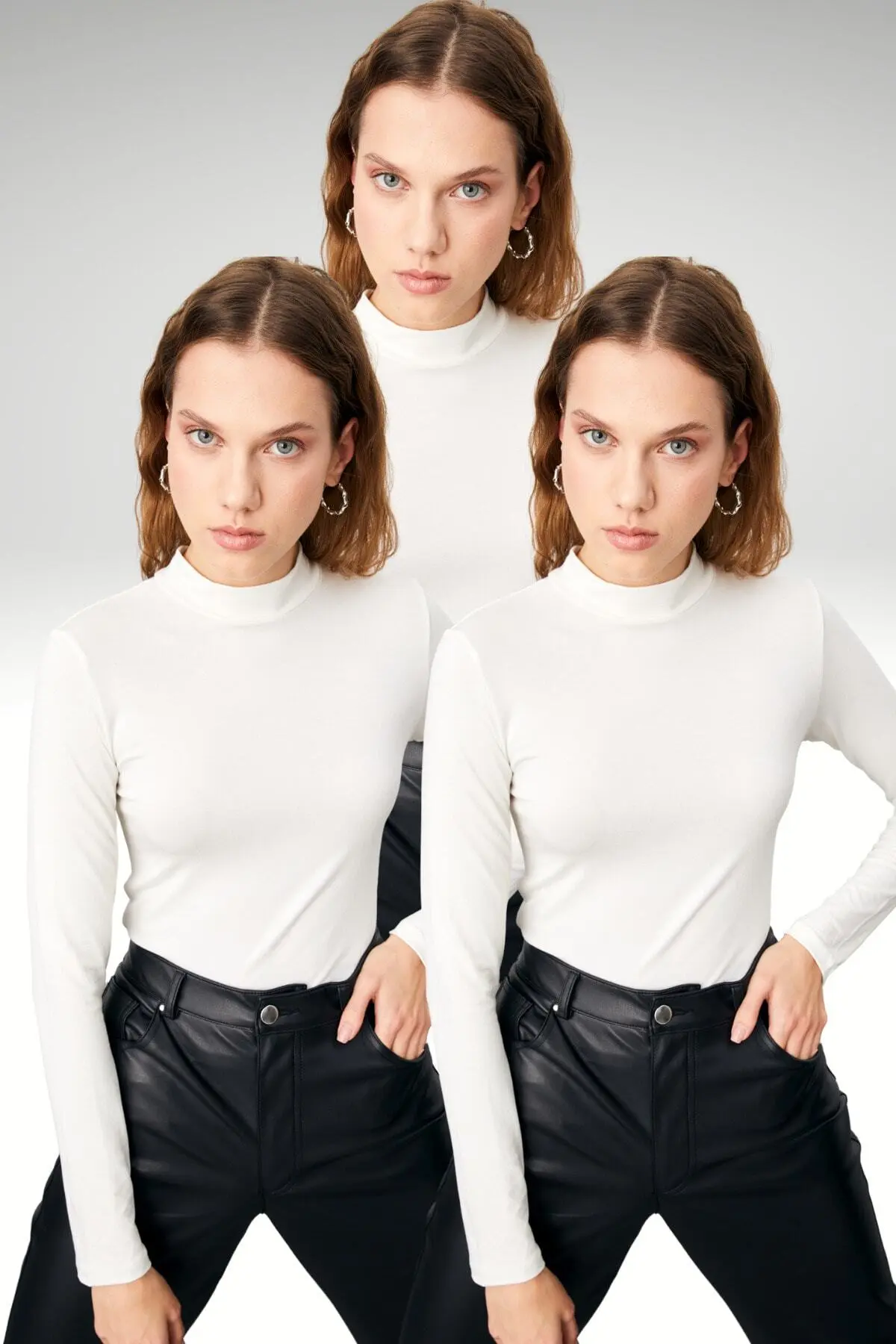 Bipantolon Women WHITE 3 Sets Blouse