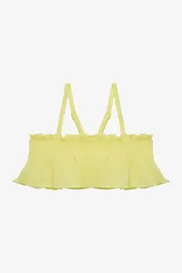 Penti Yellow Girl's Lilly Lemon Ruffle Bandeau Bikini Set - Image 2