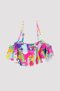 Penti Girls' Tropik Frilly Bandeau Bikini Set - Image 2