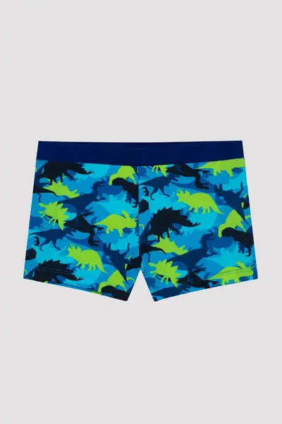 Penti Boys' Dinozor Printed Camo Swimsuit