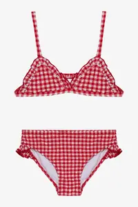 Penti Girl's Gingham Triangle Multicolored Bikini Set
