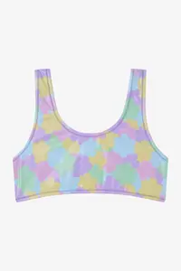Penti Girl's Shiny Flower Frilly Halter Neck Bikini Set - Image 2