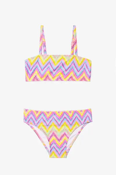 Penti Girls' Zigzag Bandeau Bikini Set