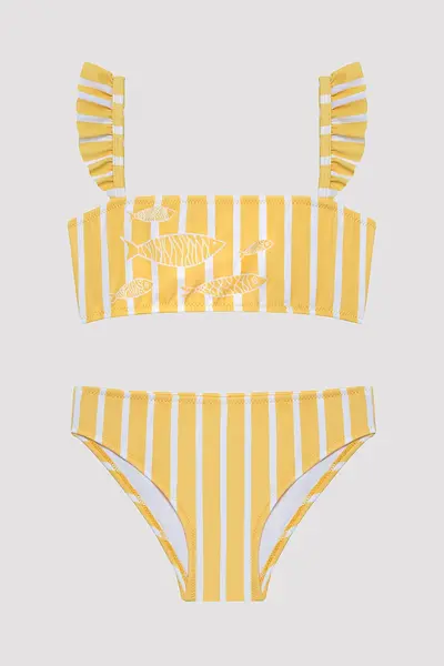 Penti Girl's Summer Sun Bandeau Multicolored Bikini Set