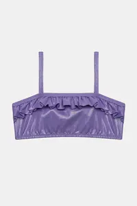 Penti Girls' Shiny Purple Bandeau Bikini Set - Image 2