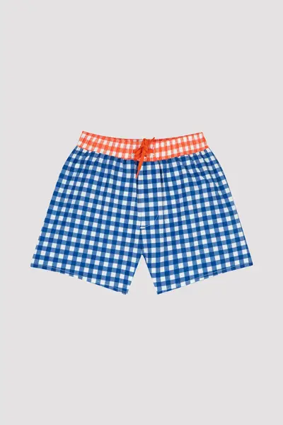 Penti Boys' textured Checkered Shorts Swimsuit