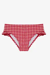 Penti Girl's Gigham Checked Ruffle Bandeau Bikini Set - Image 3