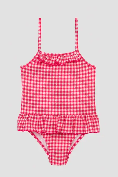 Penti Girls' Square Patterned Swimsuit