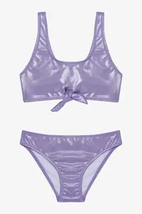 Penti Lilac Girls' Shiny Barbell Collar Bikini Set