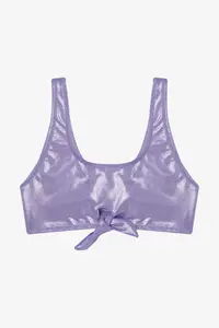Penti Lilac Girls' Shiny Barbell Collar Bikini Set - Image 2