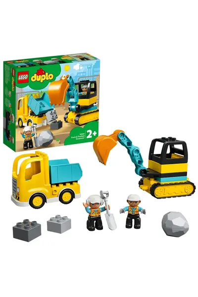 LEGO ® DUPLO® Town Truck and Crawler Digger 10931 - 2+ Educational Toy Construction Set (20 Pieces)