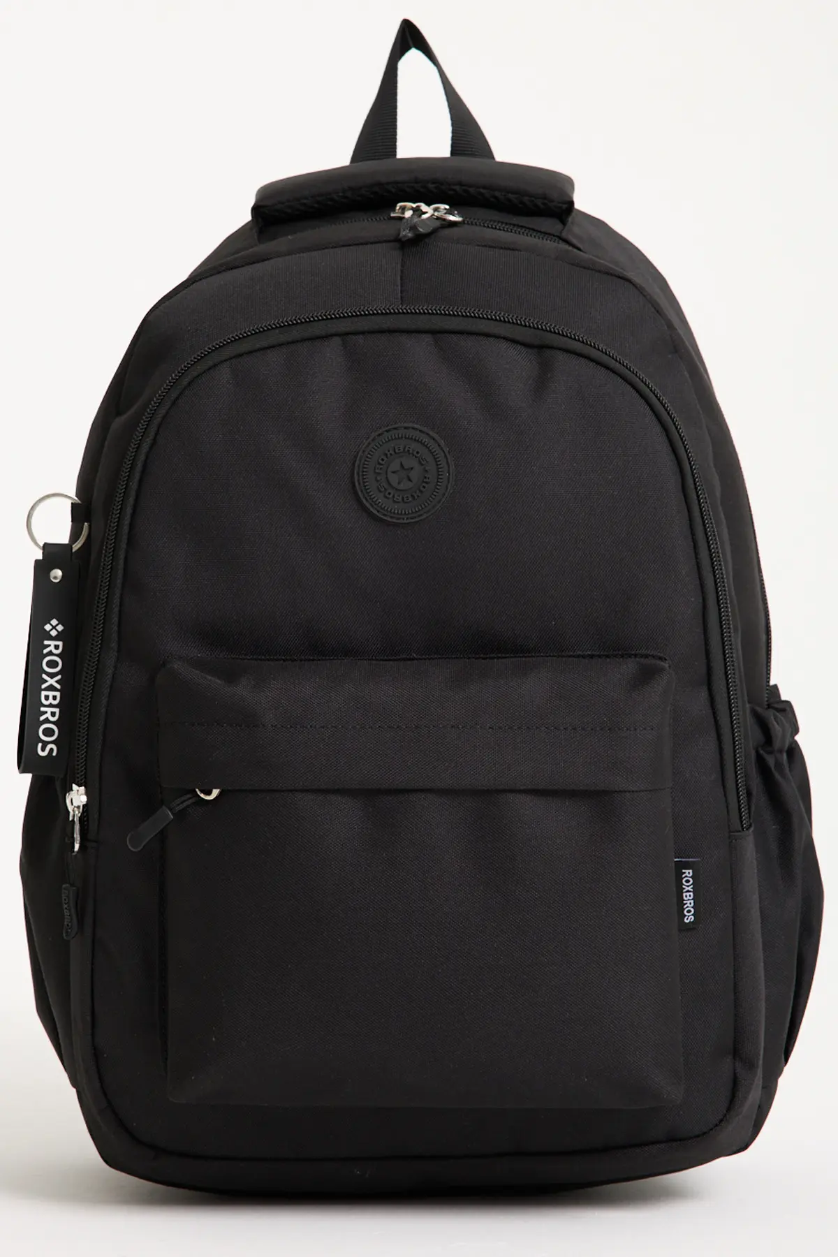 Roxbros School Backpack Black with Laptop Compartment Primary - Middle & High School - 42x35cm
