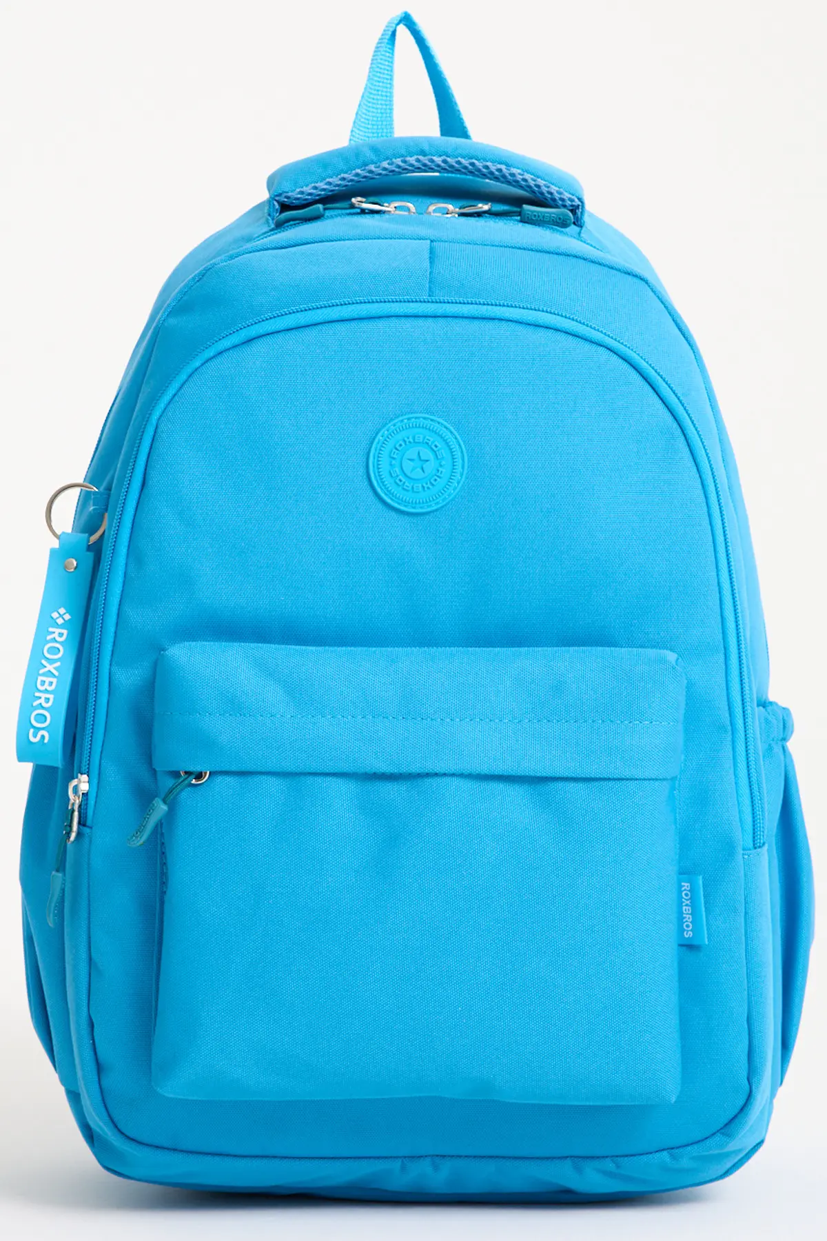 Roxbros School Backpack Turquoise with Laptop Compartment Primary - Middle & High School - 42x35cm
