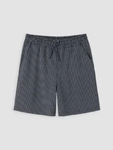 LCW Kids Navy Blue Elastic Waist Striped Boys' Short - Image 3