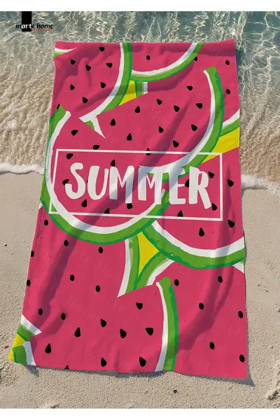 Marte Home SUMMER KARPUZ Printed Colorful Beach Towel