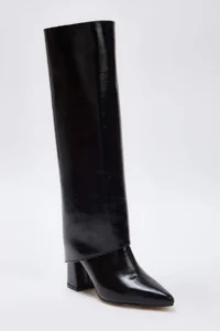 SHOES Black 2 Different Usage Both Boots and Boots Women 7.5 cm Block Heel Boots - Image 3