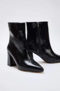 SHOES Black 2 Different Usage Both Boots and Boots Women 7.5 cm Block Heel Boots - Image 6
