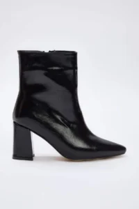 SHOES Black 2 Different Usage Both Boots and Boots Women 7.5 cm Block Heel Boots - Image 7