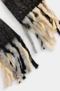 TRENDYOLMİLLA Black striped Soft textured Women Scarf - Image 2