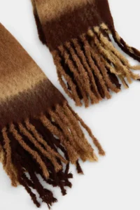 TRENDYOLMİLLA Brown Soft textured Women Scarf - Image 2