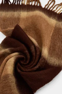 TRENDYOLMİLLA Brown Soft textured Women Scarf - Image 3