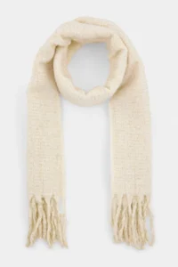 TRENDYOLMİLLA Ecru Sim Detailed Tasseled Women Scarf