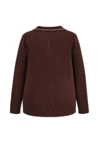 Trendyol Curve Brown Knitwear Collar Detailed Fitted Ribbed Flexible Knitting Blouse - Image 5