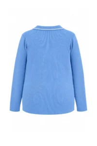 Trendyol Curve Light BLUE Knitwear Collar Detailed Fitted Ribbed Flexible Knitting Blouse - Image 8