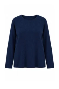 Trendyol Curve NAVY BLUE-Ecru 2 Sets Paket Crop Camisole Knitting Plus Size Blouse - Image 2