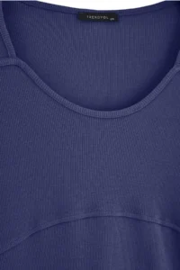 Trendyol Curve Indigo Camisole Crop Knitting Plus Size Blouse - Image 7