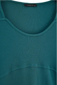 Trendyol Curve Petrol Camisole Crop Knitting Plus Size Blouse - Image 6