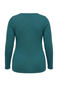 Trendyol Curve Petrol Camisole Crop Knitting Plus Size Blouse - Image 7