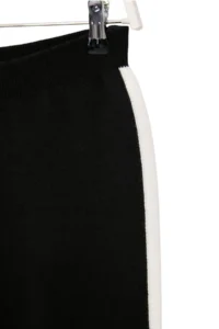Trendyol Curve Black Stripe Detailed Turndown collar Knitwear Top and Bottom Set - Image 6